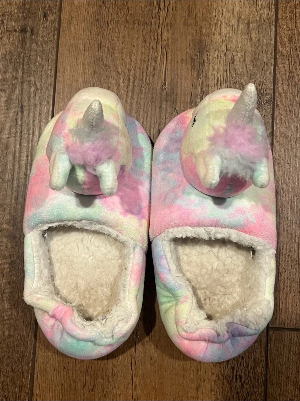Cat & Jack Toddler Girl Unicorn Slippers, size Large (9/10)